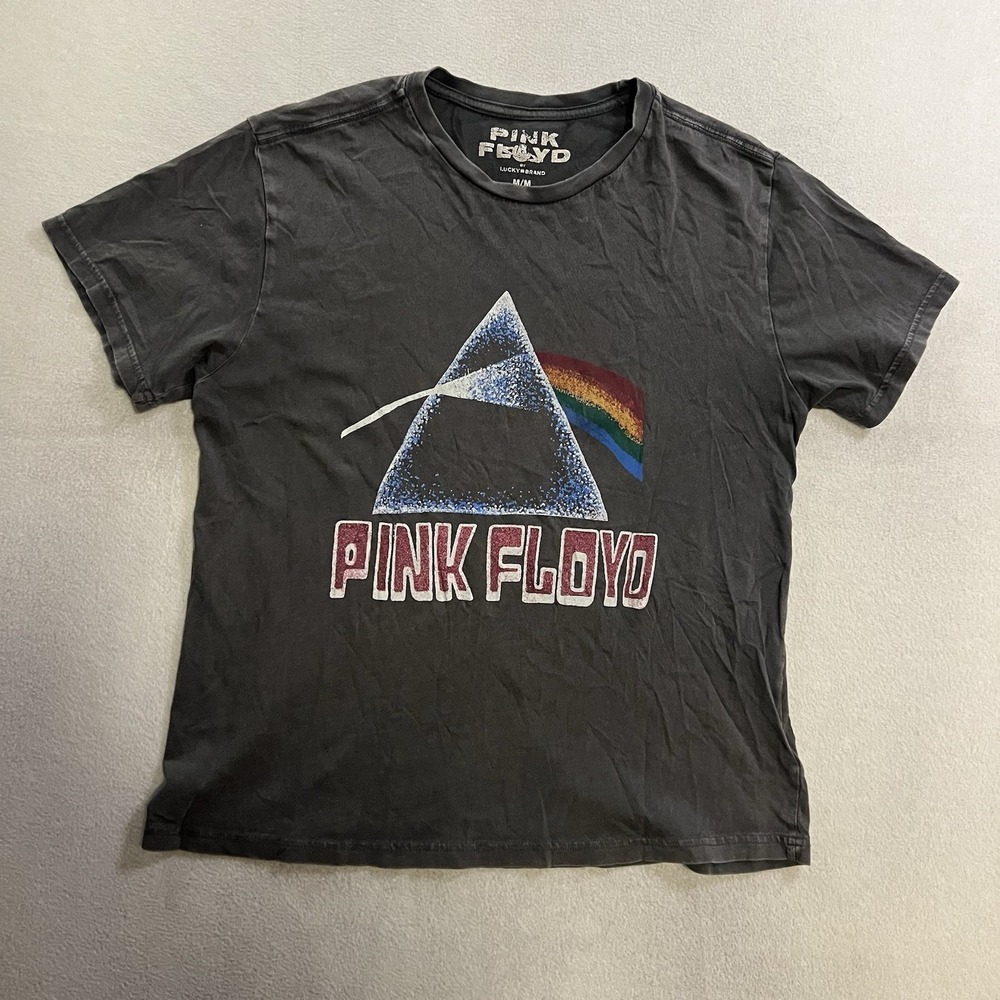 Pink Floyd Lucky Brand T-Shirt Men's Medium The Dark Side Of The Moon Graphic